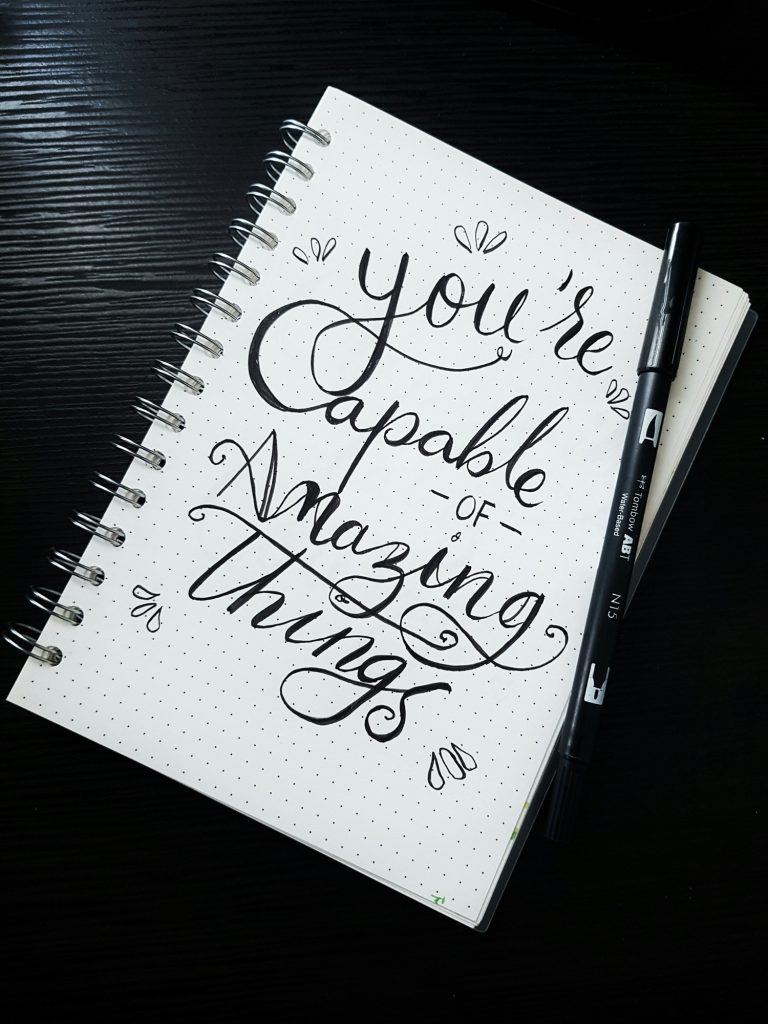 Quotation: "you are capable of amazing things"